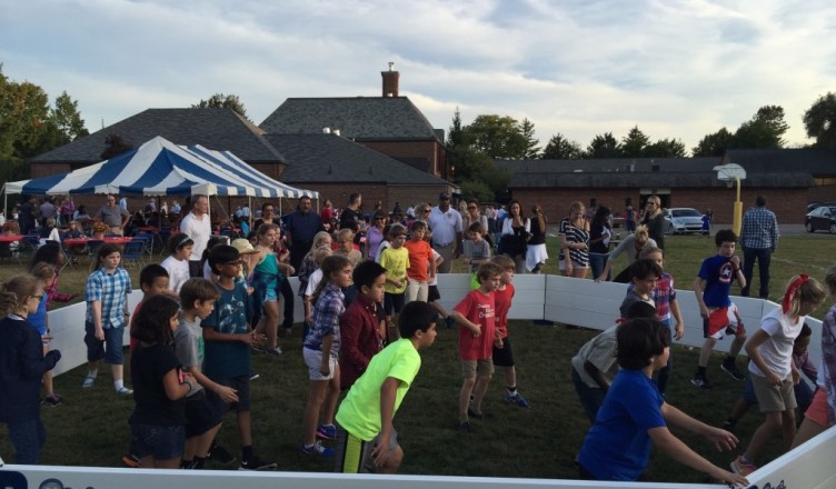 Lothrop gaga ball pit in action.