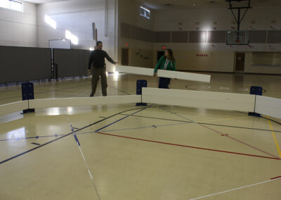 Octoball gaga pit assembly