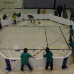 Indoor game of Gaga ball with Octopit USA