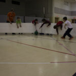 Kids playing gaga ball in Octopit